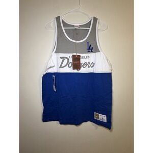 Mitchell & Ness Los Angeles Dodgers Colorblock Tank Top Large